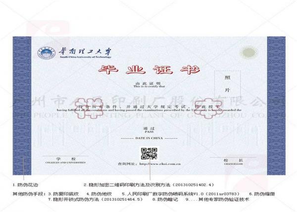 Quality Customized Honor Diploma Certificate Printing , European Standard Award Certificate Printing for sale