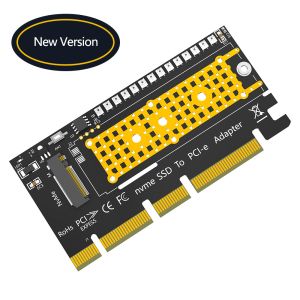China M.2 nvme SSD to PCI-E 4X/8X/16X adapter with 3528 Colorful flash LED wholesale