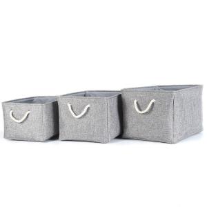 China 10L Foldable Canvas Storage Boxes on sale