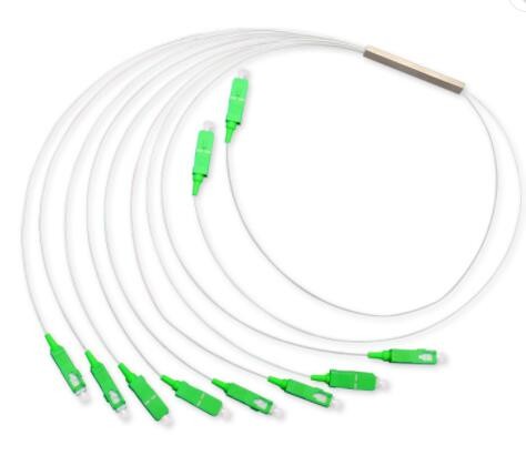 FTTH Steel Tube Plc Splitter , 2 8 Splitter Mini Type singlemode G657A