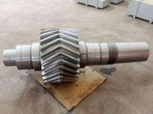 China AISI 4340 AISI 4140 AISI 4330V Mod Forged Forging Steel drilling rigs Mud pump herringbone gear shafts pinion shafts on sale