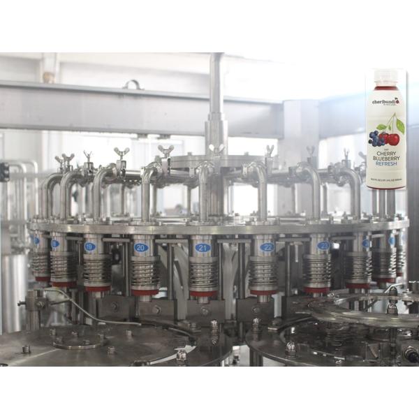 0.3 - 2.5L Beverage Filling Machine , Liquid Filling Equipment For Juice / Tea Drink