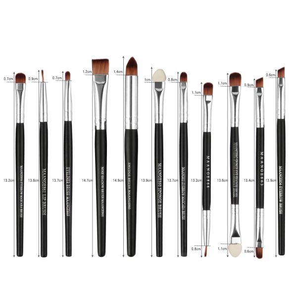 High quality Wood Handle Makeup Brushes Fan Brush best make up brush