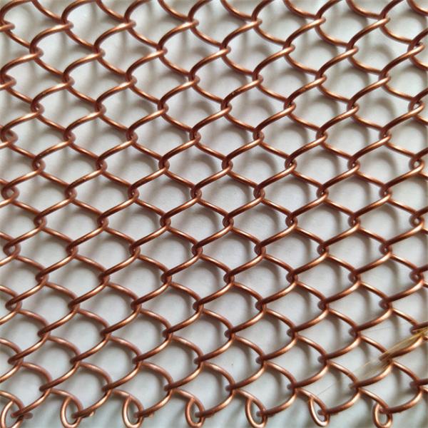 High Quality Aluminum Alloy Wire Mesh Coil Drapery Mesh Curtain Multiple Color Options