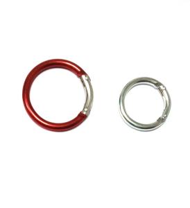 China Excellent Hardness Round Climbing Carabiner Clips With Low Bibulous Rate wholesale