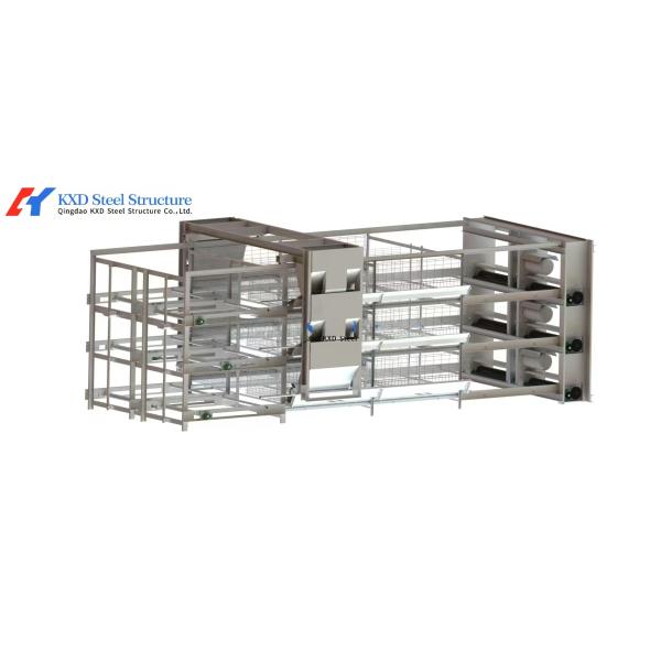 KXD Poultry House Equipment Automatic Broiler Feeding System For Broilers / Layers