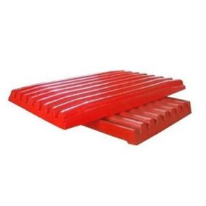 China High Manganese Steel Jaw Crusher Spare Parts Fixed Movable Plate For Granite on sale