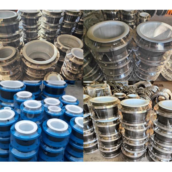 ANSI 150LB Galvanized Flange Single Arch Compensator PTFE Connection Flexible Rubber Joint