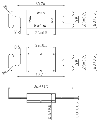 DC10KA High Breaking Capacity Fuse , IEC60269 Solar Charge Controller Fuse