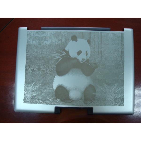 Professional 50W Metal Laser Marking Machine , Crossing Moving Working Table