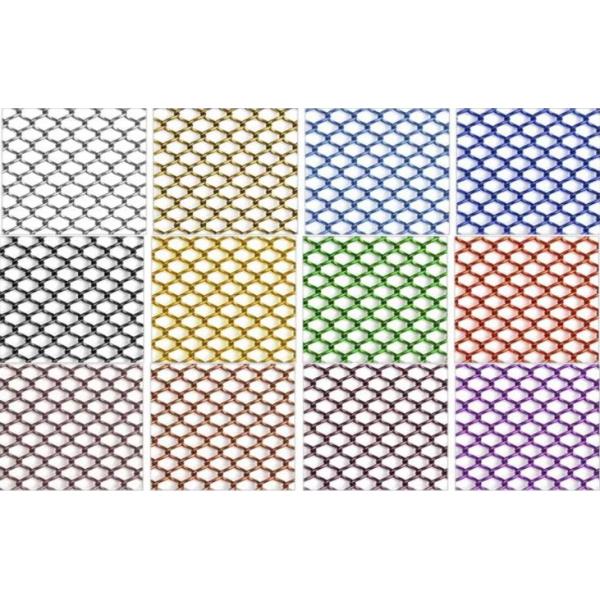 Colorful Aluminum Chain Link Wire Mesh Curtain For Decorative