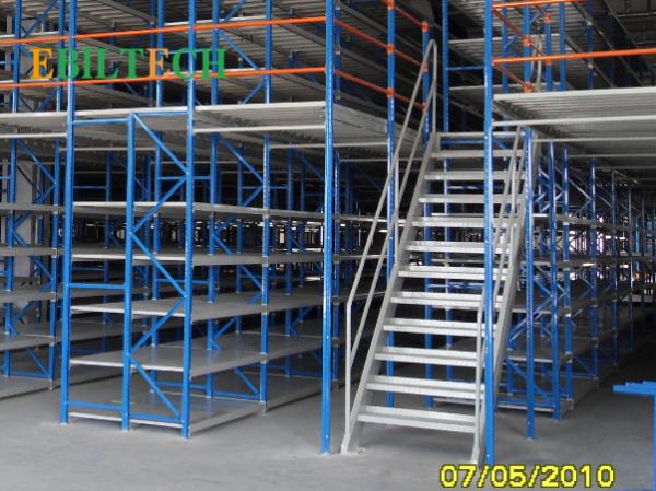 Quality Industrial Prefab Mezzanine Racking System , Steel Mezzanine Floor Construction for sale