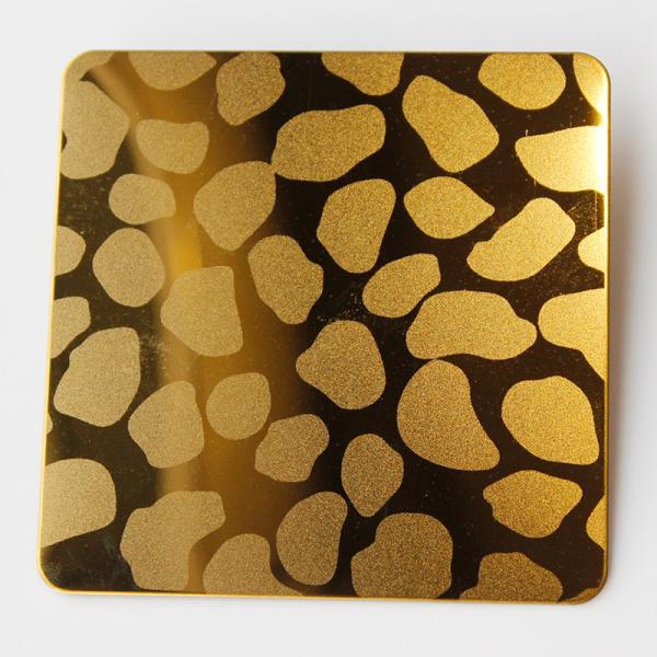 High Quality SS 304 316 Decorative Metal Sheets Customized Design Pattern Etched Stainless Steel Sheet