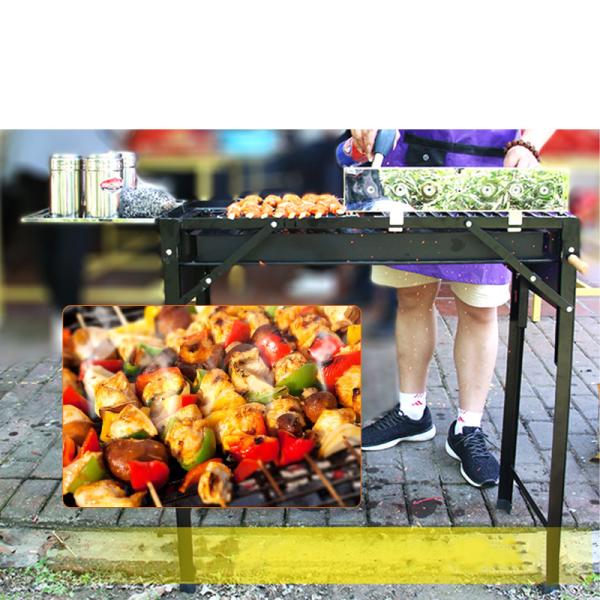 Adjustable Charcoal Bbq Grill V Shape Outdoor Cooking With ODM Service