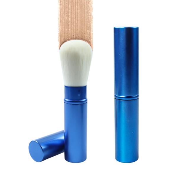 Quality Blue Color Single Face Powder Brush Well Designed With Multi Function for sale