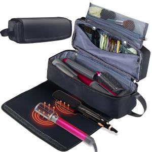 China 2 in 1 Hair Travel Bag with Heat Resistant Mat for Flat Irons Straighteners Curling Iron and Haircare Accessories wholesale