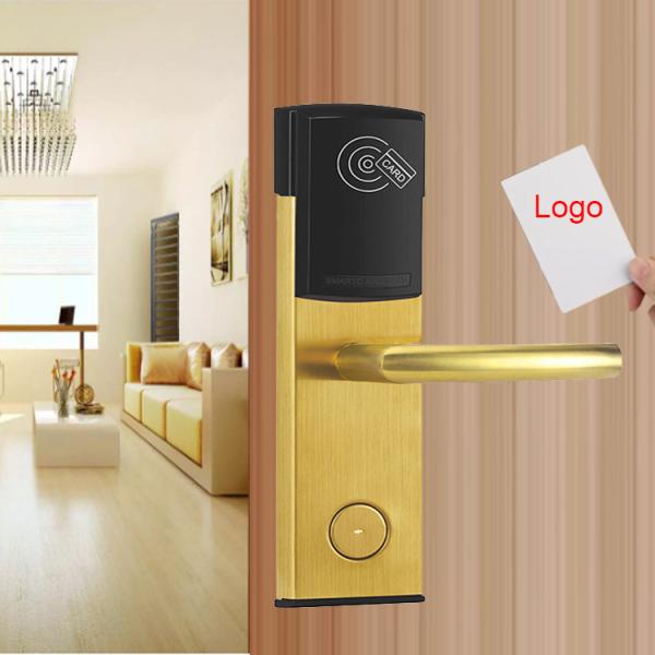 Quality T5577 Rfid Card Door Lock 125khz Smart Lock Door Handle for sale