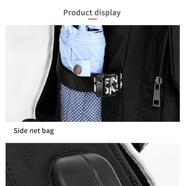 Factory wholesale custom fluorescent logo boys waterproof bookbag durable luminous student school bags backpack for men