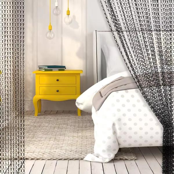 Purple Fireproof Metal Mesh Curtain Stainless Steel Mesh Curtain