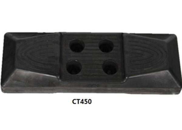 Quality Smooth Ride Excavator Rubber Pads 450mm For Komatsu / Volvo Constuction Machine for sale