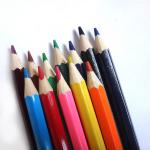 3.5inch 6pcs round paint pencil for drawing in full color box