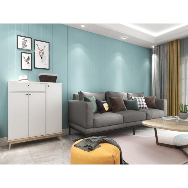 Modern Style 3D Wood Panel Wall Covering Stickers with Waterproof Technology