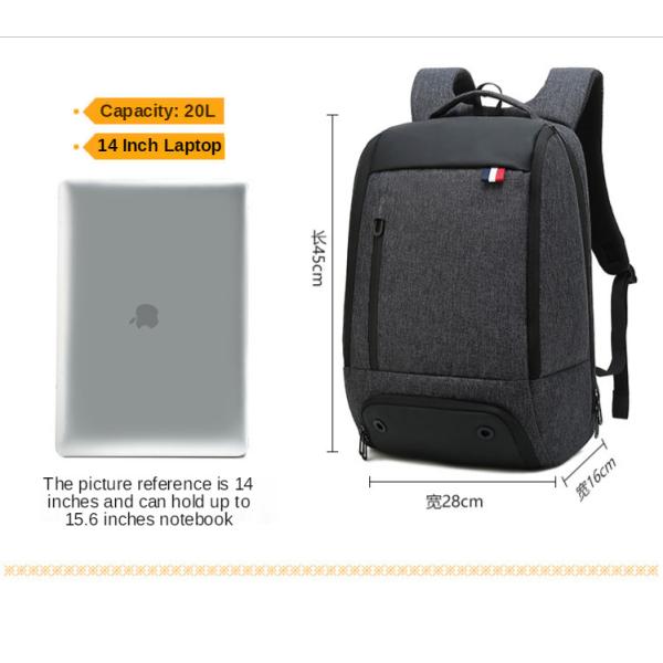 600D Multifunctional Anti Theft Backpack For 14'' Laptop