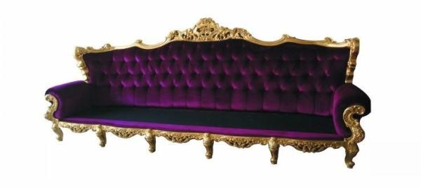 Quality Silver FRP Frame Wooden Luxury Sofa OEM ODM Classical Bar Club Salon Couch for sale