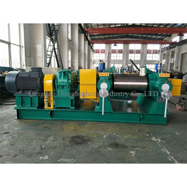 9 Open Type 220V Silicone Rubber Mixing Mill Machine 450mm 2 Roll