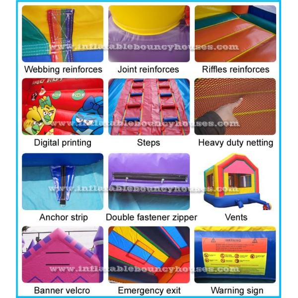 Halloween Pumpkin Inflatable Bounce Houses For Kids Party Outdoor Use