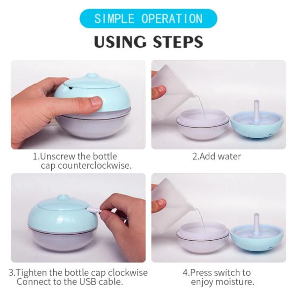 Spa Equipment Cool Mist Humidifier , 5W DC5V Ultrasonic Air Humidifier