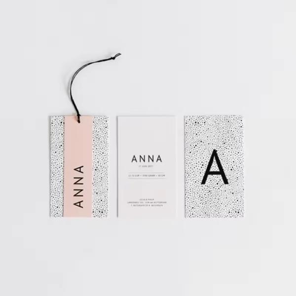 Custom Clothing Gift Tags Customised Clothing Labels Transparent Embossed Print Clothing Tags