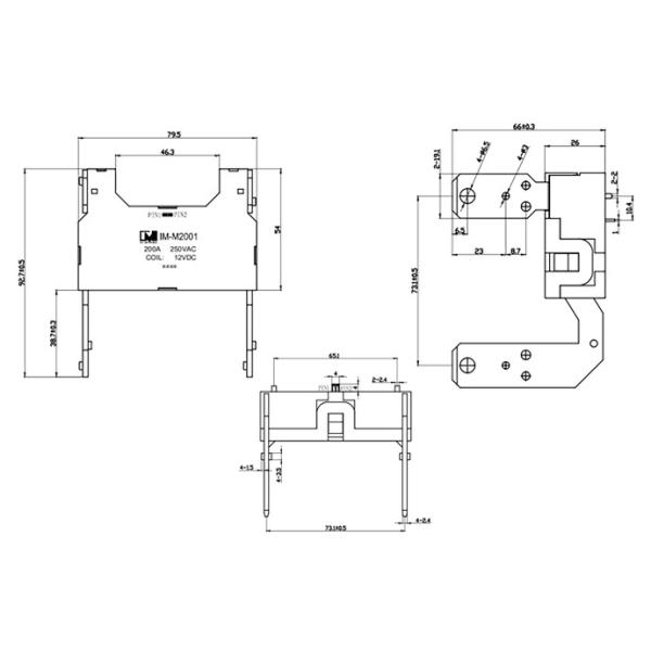 1.5W 200A Bistable Power Latching Relay For Panel Energy Meters