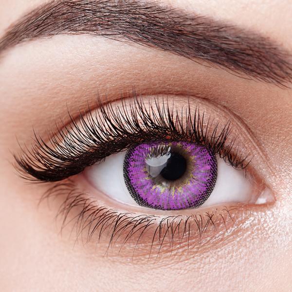 ISO13485 Coloured Limbal Ring Natural Black Contacts Yearly
