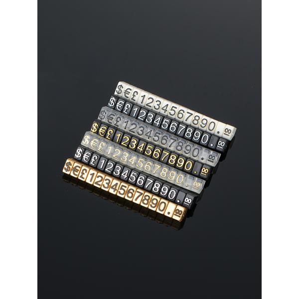 Clear Plastic US Dollar Pricing Sign for Cube Display Rack Jewelry Watch Store Tag