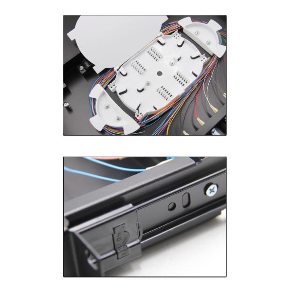 24Port 48 Core LC Splicing Fiber Patch Panel Cabinet / ODF Fiber Box