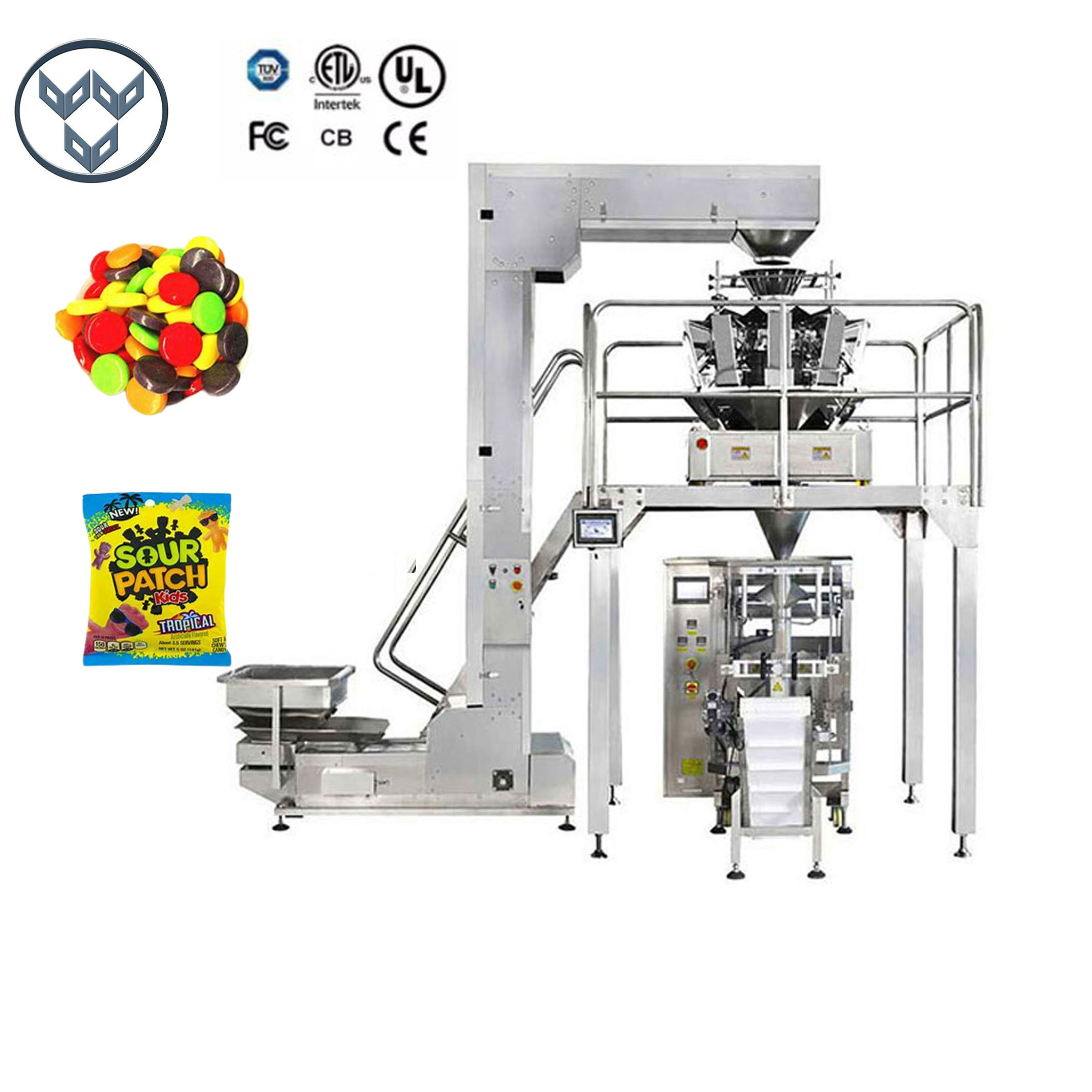 China Snack Candy Weighing Packing Machine High Precision on sale