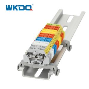 China 260-301 Spring Clamp Terminal Block Pluggable Copper Alloy Contact CE Certificate on sale