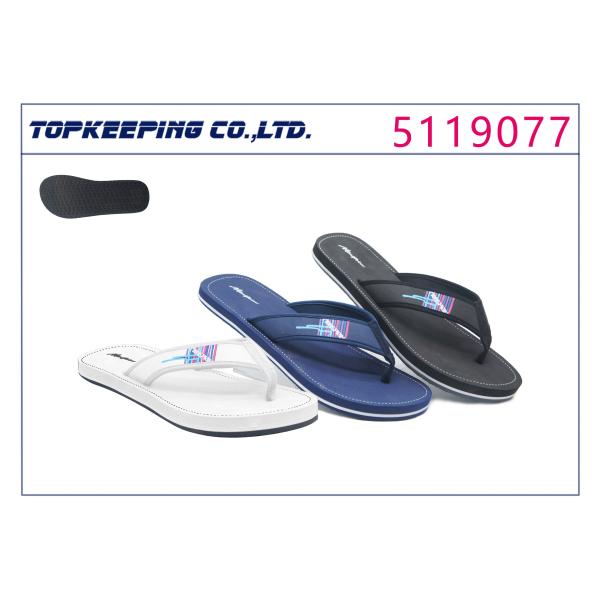 Fashion Mens Rubber Bottom Slippers EVA Simple Beach Flip Flop