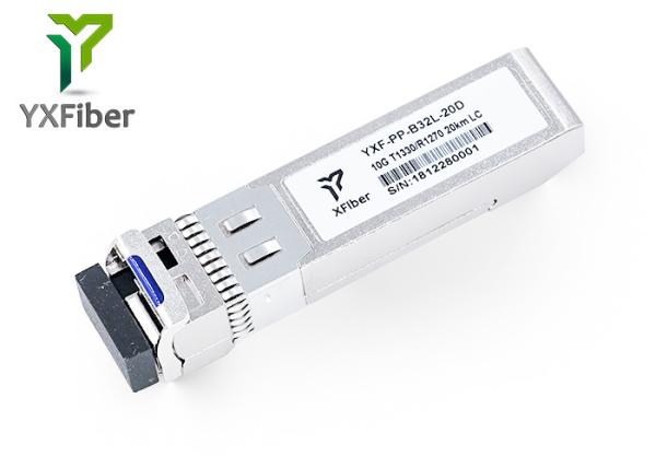 Quality MSA SFF-8431 LC Connector 1330nm 20km DDM SMF 10G SFP+ Transceiver for sale