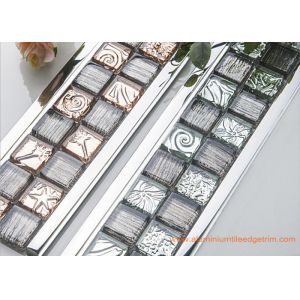 China High End Luxury Aluminium Mosaic Tile Trim Profile Setting Glass wholesale