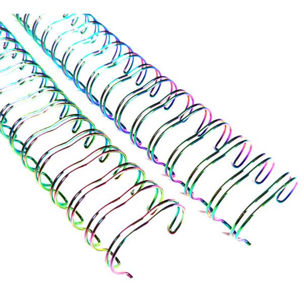 25 Sheets 1/4" Double Loop Hardback Wire Binding For Notebook / Calendar