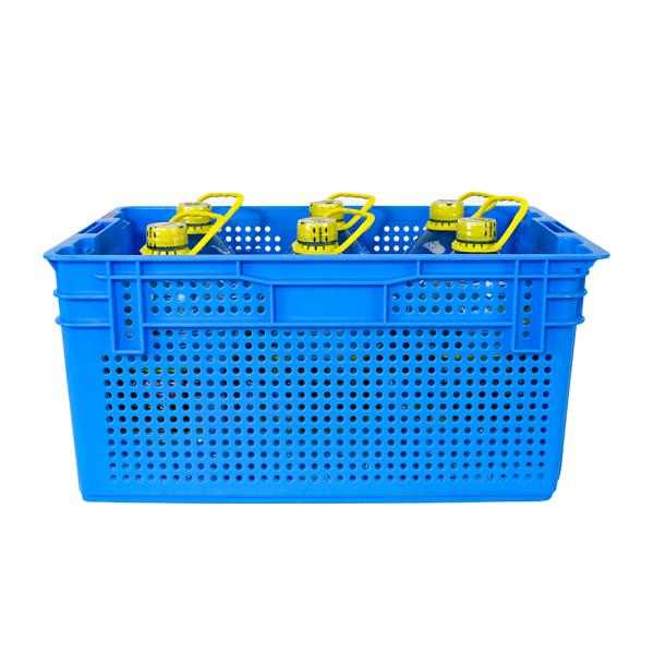 PP Mesh Plastic Dislocation Turnover Basket for Eco-friendly Crate Stacking and Nesting