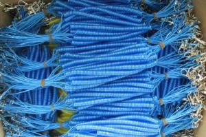 6m self locking metal hook contractility fishing line coil lanyard rope blue security cord