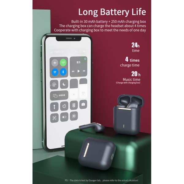 J18 ANC HiFi Wireless Sound Stereo True Wireless Headset Earbuds J18 Handsfree Earphones