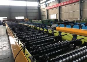 China Steel Sheet Floor Deck Tile Roll Forming Machine / Metal Deck Roll Forming Machine on sale