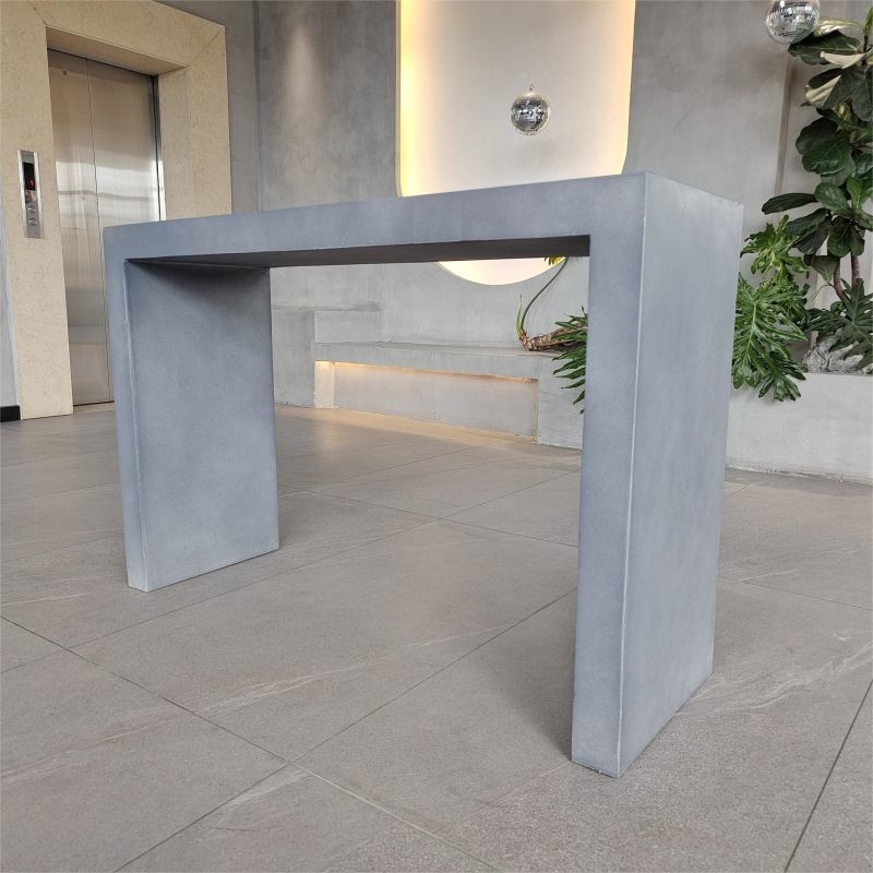 GRC Concrete Table Sets Modern Cement Dining Table Set Customized