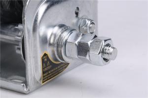 Zinc Plated   Steel Cable Worm Gear Hand Crank Trailer Winch