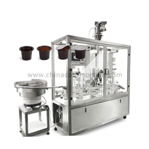 China 2300kg 60mm 1000L/Min Rotary Coffee Pod Filling Machine wholesale