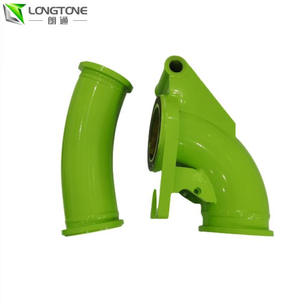 Zoomlion Concrete Pump Spare Parts , Elbow Outlet For Concrete Pump